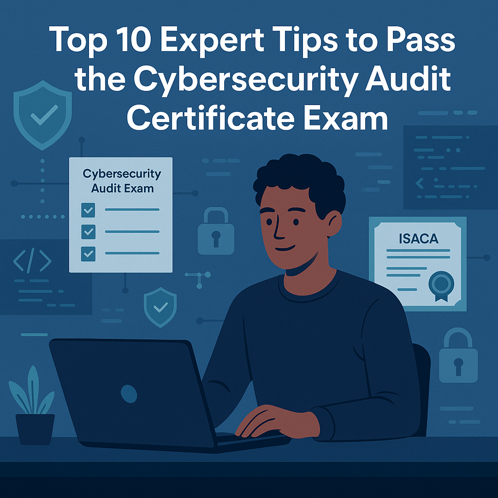 10 expert tips to pass the ISACA Cybersecurity Audit certificate exam